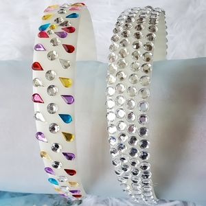 Set of 2 Sparkling Headbands, Goodbye Bad Hair!